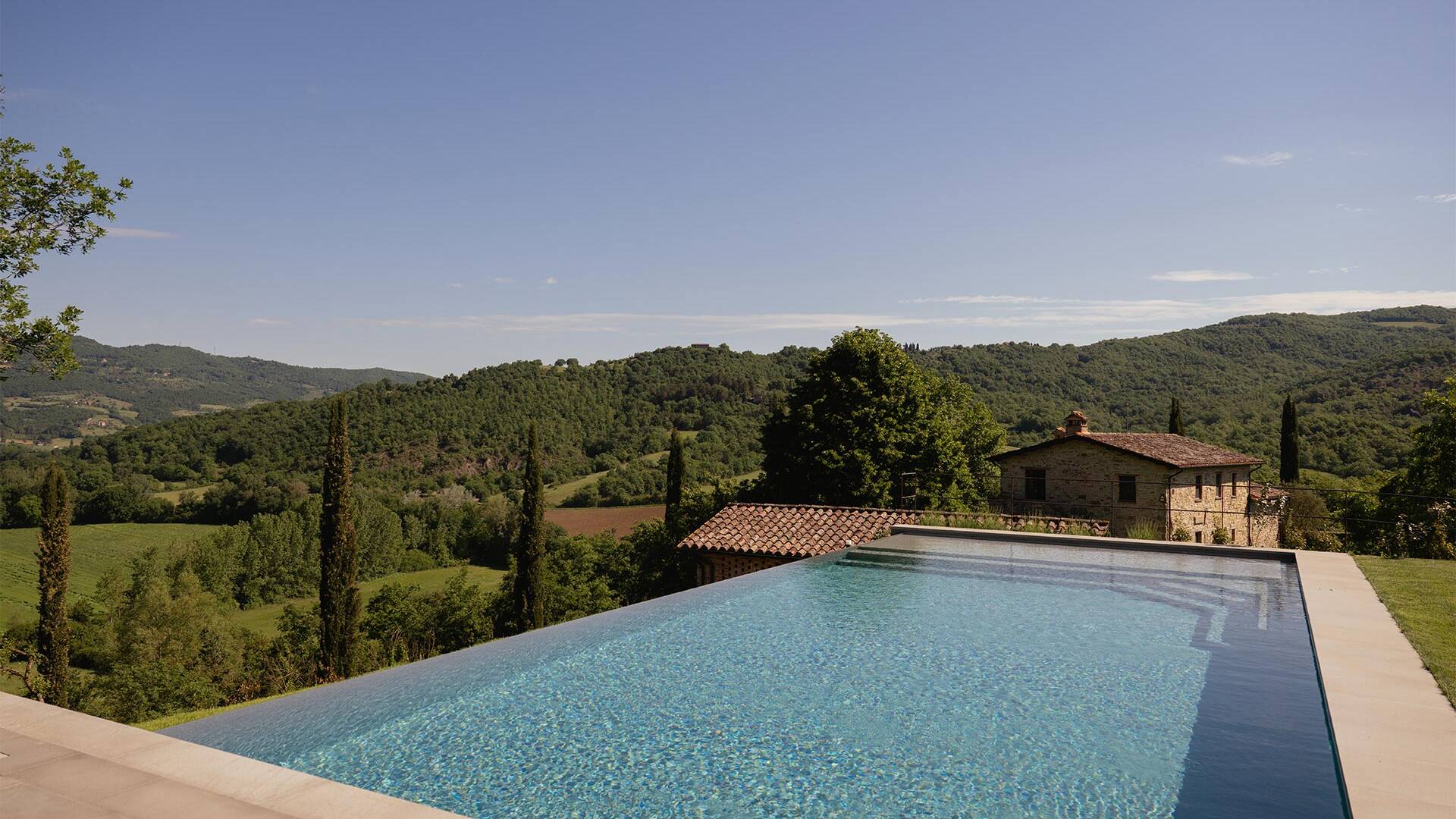 infinity pool with stunning view